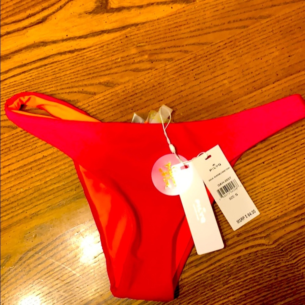 NWT PILYQ Dahlia Reversible Basic‎ Bikini Bottom S